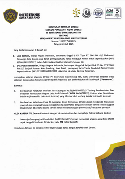 Dasar Hukum Audit Internal